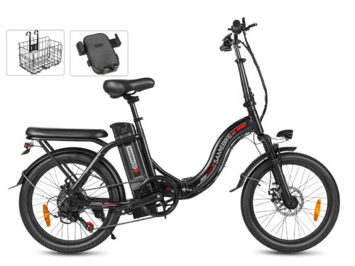 SAMEBIKE CY20 Pro – 350 W hordozható városi összecsukható e‑bike, 36 V 13 Ah akkumulátor, 60+ km hatótáv