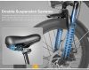 SAMEBIKE CY20 Pro – 350 W hordozható városi összecsukható e‑bike, 36 V 13 Ah akkumulátor, 60+ km hatótáv
